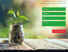Tablet Screenshot of creativefinance.co.uk